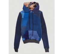 onochroatic Deconstructed Panelling Hooded Sweatshirt