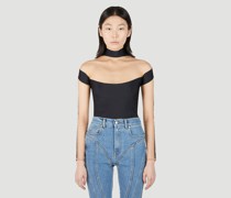 Cut Out Illusion Bodysuit -  Tops  Fr - 34