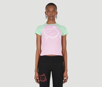 Maisie Wilen Slinky Two-tone T-shirt - Frau T-shirts Pink/green Xs