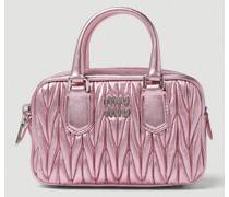 Matelassé Metallic Mini Handbag
