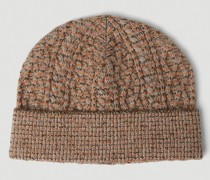 Mixed Knit Beanie Hat