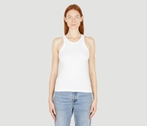 Curved Rib Tank Top -  Tops