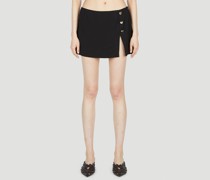 Heart Button Mini Skirt