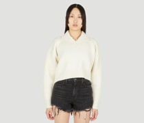 Collared V-neck Pullover