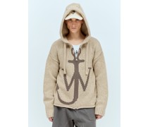 Anchor Zipped Hooded Cardigan