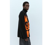 Skull Knit Oversized Sweater -  Strick  S