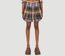 Multi Check Pleated Skirt -  Röcke