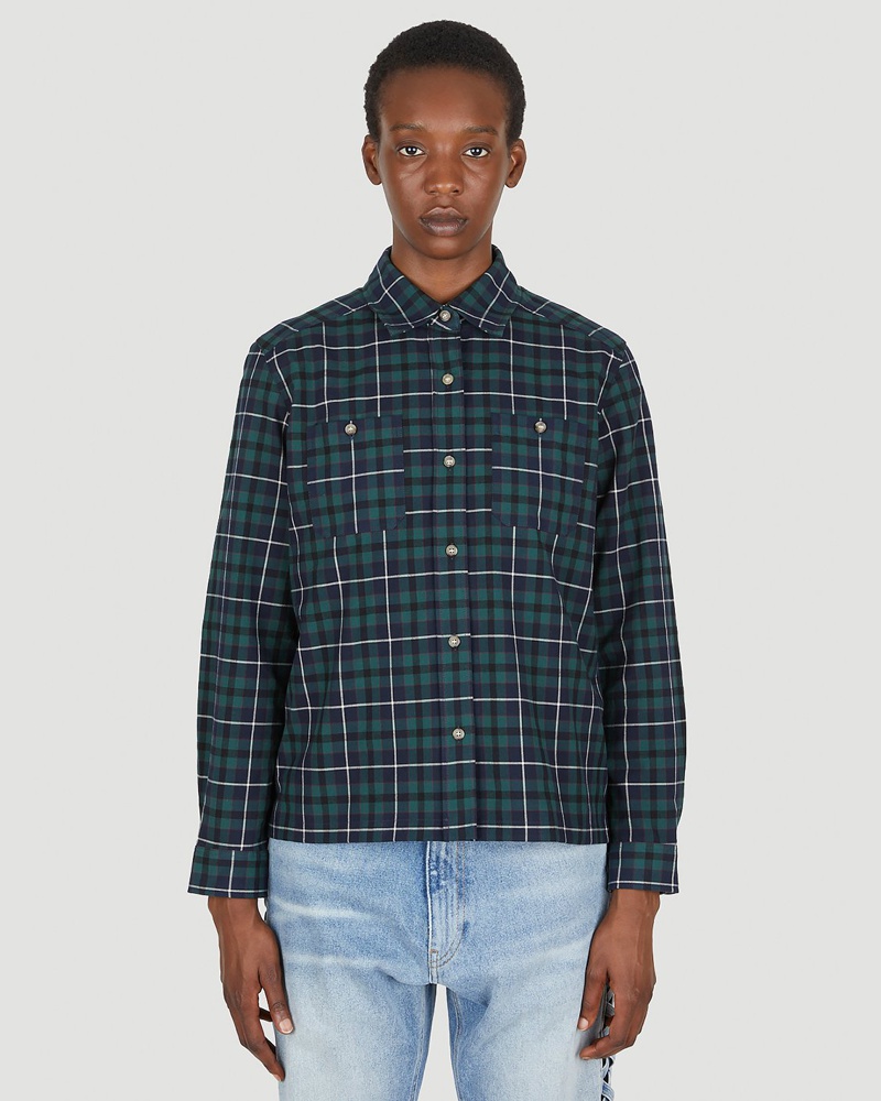 A.P.C. Damen A.P.C. Chloe Check Shirt Frau Hemden Green Fr 36|A.P.C. Chloe Check Shirt Frau Hemden Green Fr 40 A.P.C. Damen A.P.C. Chloe Check Shirt Frau Hemden Green Fr 36|A.P.C. Chloe Check Shirt Frau Hemden Green Fr 40