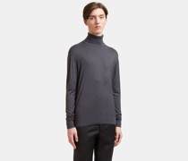 Aiezen Ribbed Roll Neck Sweater - Mann Strick Grey S|Aiezen Ribbed Roll Neck Sweater - Mann Strick Grey L|Aiezen Ribbed Roll Neck Sweater - Mann Strick Grey M|Aiezen Ribbed Roll Neck Sweater - Mann Strick Grey Xl|Aiezen Ribbed Roll Neck Sweater - Mann Strick Grey Xs