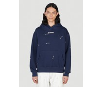 Pleasures Safety Pin Hooded Sweatshirt - Mann Sweatshirts Navy Xl|Pleasures Safety Pin Hooded Sweatshirt - Mann Sweatshirts Navy Xxl|Pleasures Safety Pin Hooded Sweatshirt - Mann Sweatshirts Navy S|Pleasures Safety Pin Hooded Sweatshirt - Mann Sweatshirts Navy L