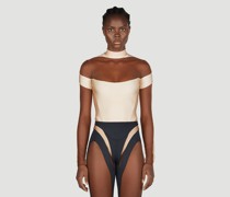 Cut Out Illusion Bodysuit -  Tops  Fr - 34