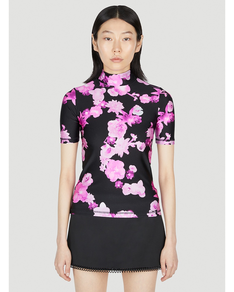 COPERNI Damen Coperni Floral Print Top Frau Tops Pink S|Coperni Floral Print Top Frau Tops Pink M|Coperni Floral Print Top Frau Tops Pink Xs