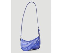Mugler Spiral Curve 01 Shoulder Bag - Frau Schultertaschen Blue One Size