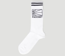 Logo Intarsia Socks -  Socken  M