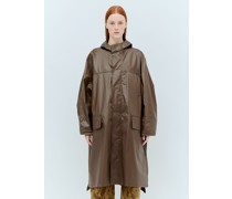 Hooded Wax Rain Coat