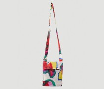 Flowers Print Army Crossbody Bag