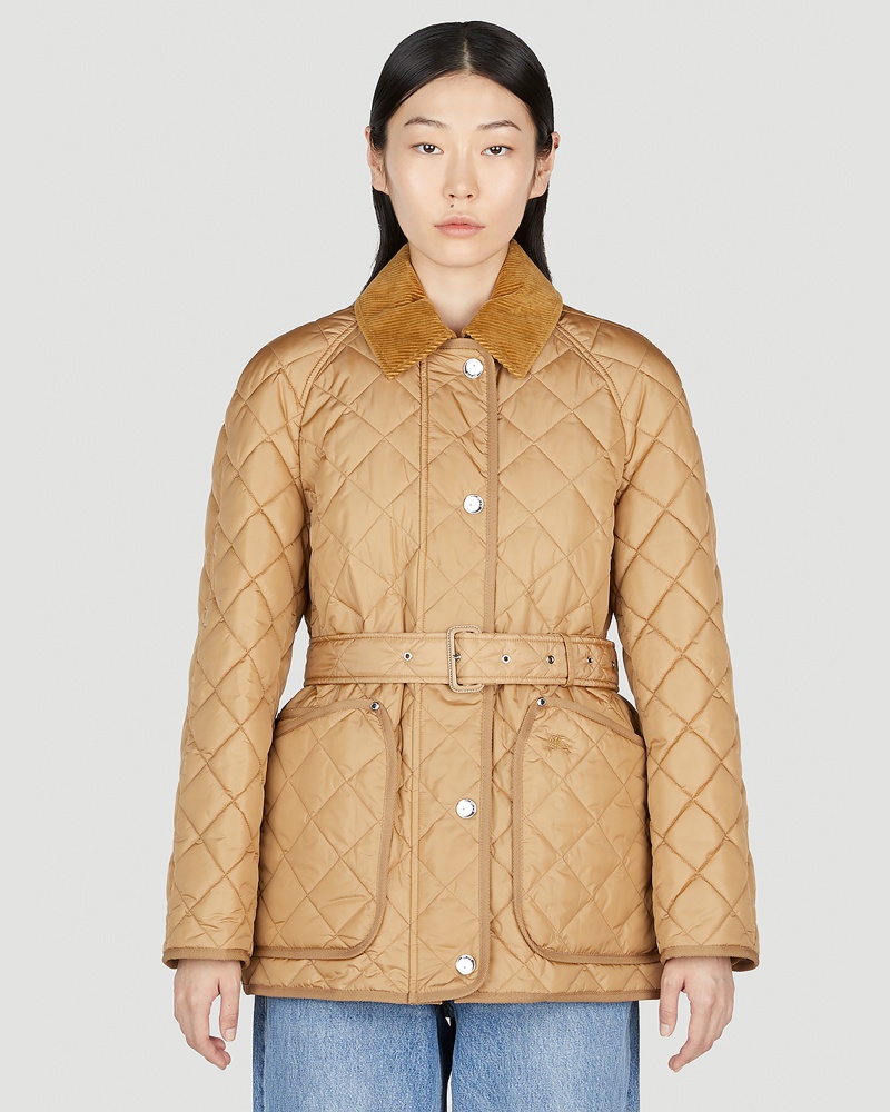 Burberry Damen Burberry Quilted Jacket Frau Jacken Beige L|Burberry Quilted Jacket Frau Jacken Beige S|Burberry Quilted Jacket Frau Jacken Beige Xs|Burberry Quilted Jacket Frau Jacken Beige M