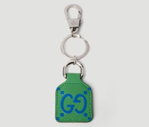 GG Leather Key Chain