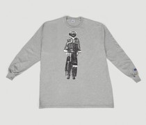 Graphic Print Long Sleeve T-shirt -  T-shirts