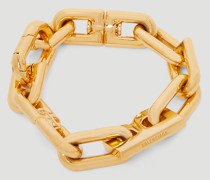 Balenciaga B Chain Thin Bracelet - Mann Schmuck Black S