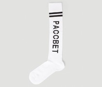 High Logo Intarsia Socks -  Socken  S