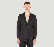 Raw Hem Blazer