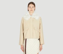Contrast Collar Jacket -  Jacken  It - 40