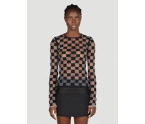 Sportmax Checked Top - Frau Tops Black M|Sportmax Checked Top - Frau Tops Black L|Sportmax Checked Top - Frau Tops Black S