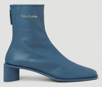 Logo Print Ankle Boots