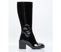 Patent Leather Knee High Boots