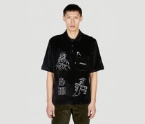 Velour Polo Top -  Polo Shirts  L