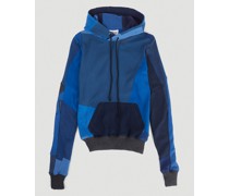 DRx FARMAxY FOR LN-CC Monochromatic Deconstructed Panelling Hooded Sweatshirt -  Sweatshirts Blue M