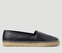 Ysl Embossed Flat Espadrilles