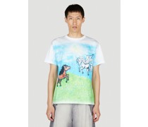 Sky High Farm Workwear Ally Bo Print T-shirt -  T-shirts White L|Sky High Farm Workwear Ally Bo Print T-shirt -  T-shirts White M|Sky High Farm Workwear Ally Bo Print T-shirt -  T-shirts White S|Sky High Farm Workwear Ally Bo Print T-shirt -  T-shirts White Xl