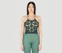 Isa Boulder Argyle Tank Top - Frau Tops Green Xs