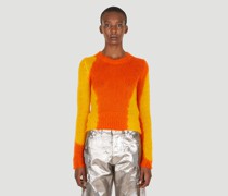 Diesel Colour Block Sweater - Frau Strick Orange Xs