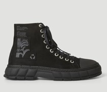 1982 Waxed Canvas High-top Sneakers -  Stiefel