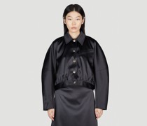 GANNI Double Satin Jacket - Frau Jacken Black Eu - 38|GANNI Double Satin Jacket - Frau Jacken Black Eu - 34|GANNI Double Satin Jacket - Frau Jacken Black Eu - 36