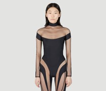 Cut Out Illusion Bodysuit -  Tops  Fr - 34
