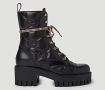 GG Quilted Ankle Boots