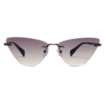 Silver cat-eye sunglasses