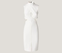 Cut-out white minidress