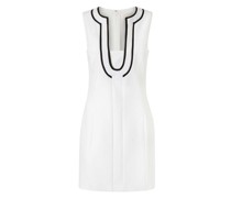 White U-neck dress