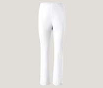 Pants with scalloped bottom