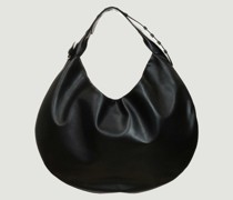 Hobo black leather bag