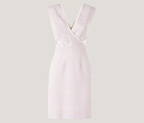 Lilac minidress with crossed bodice