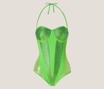 Rhinestoned swimsuit