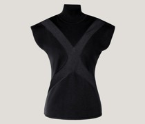 T-shirt with X insert