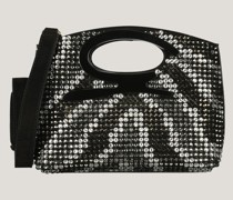Black hand bag with strap