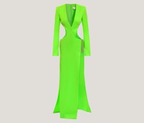 Evening dress with rhinestones